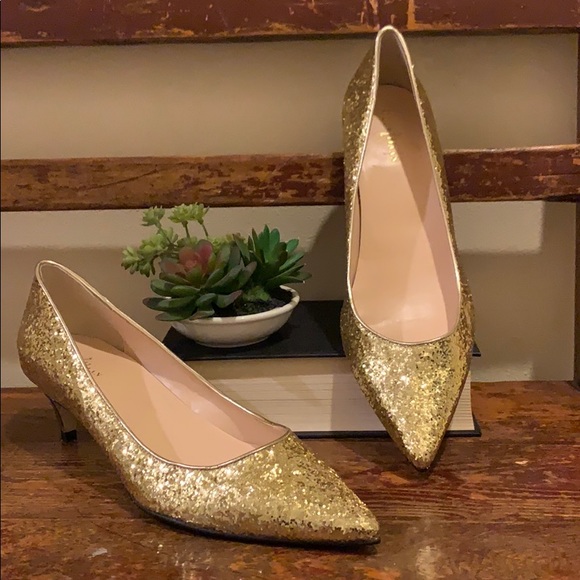 cole haan gold heels